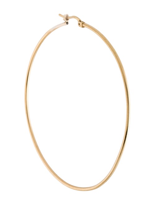 Earrings 14K Large Single Hoop Earring