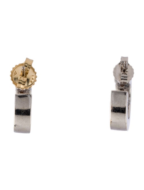 Earrings 18K 1.0ctw Diamond Hoop Earrings