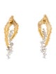 Earrings 18K Two-Tone 1.30ctw Diamond Drop Earrings