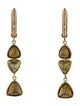 Earrings 14K Tourmaline & Chrysoberyl Drop Earrings
