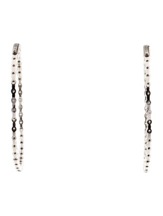 Earrings 14K 3.51ctw Diamond Inside-Out Hoop Earrings