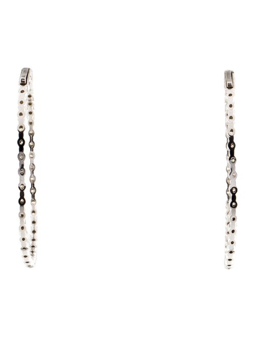 Earrings 14K 3.51ctw Diamond Inside-Out Hoop Earrings