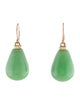 Earrings 14K Chrysoprase Drop Earrings