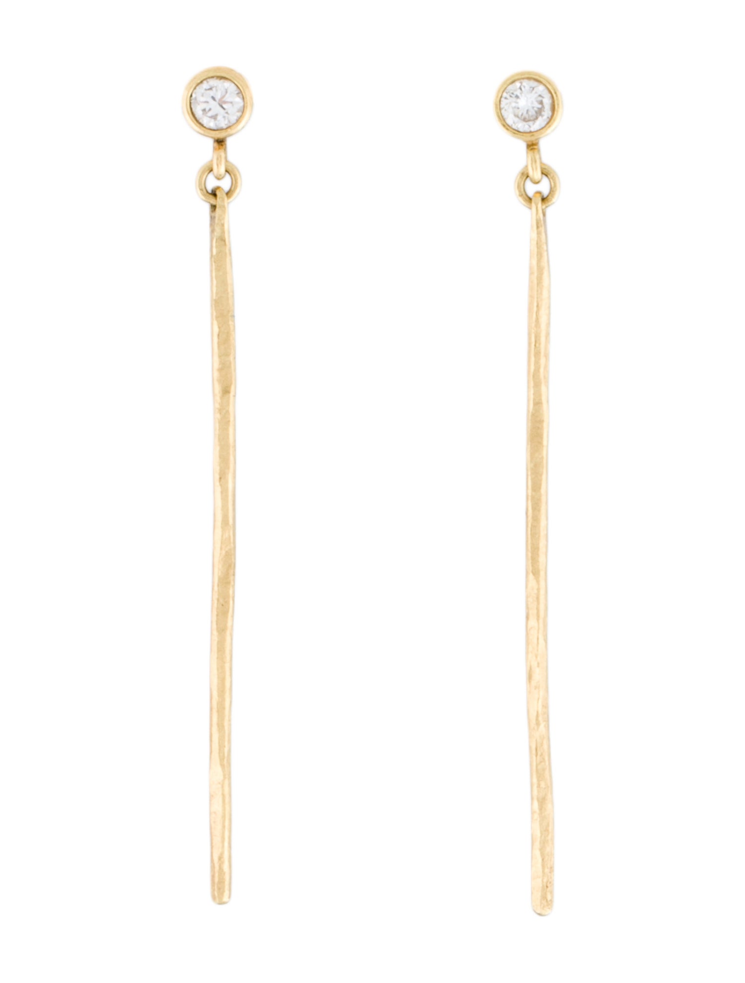 Earrings 18K Diamond Drop