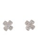 Earrings 18K Diamond "X" Clip-on Earrings
