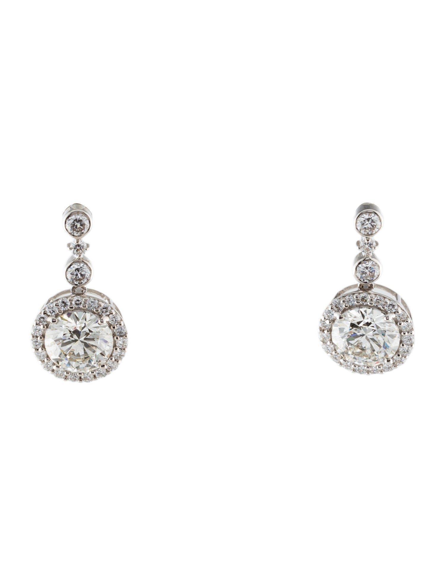 Earrings 14K 3.81ctw Lab-Grown Diamond Drop