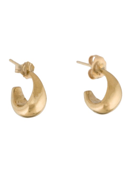 Earrings 18K Clutch Backs w/ 14K Stud Huggie Earrings