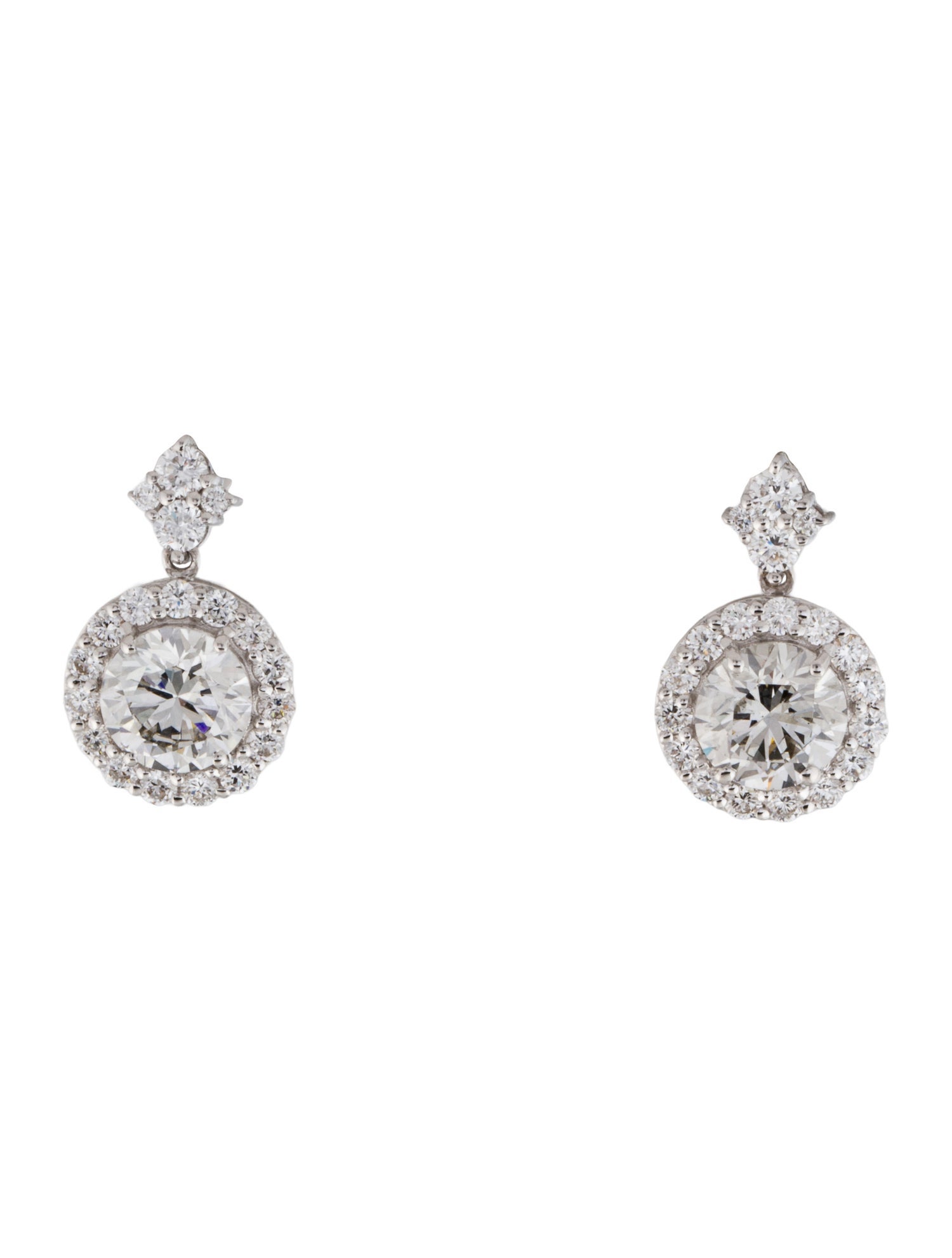 Earrings 14K 3.86ctw Lab-Grown Diamond Drop
