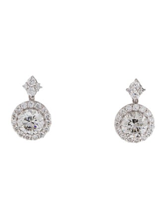 Earrings 14K 3.86ctw Lab-Grown Diamond Drop Earrings