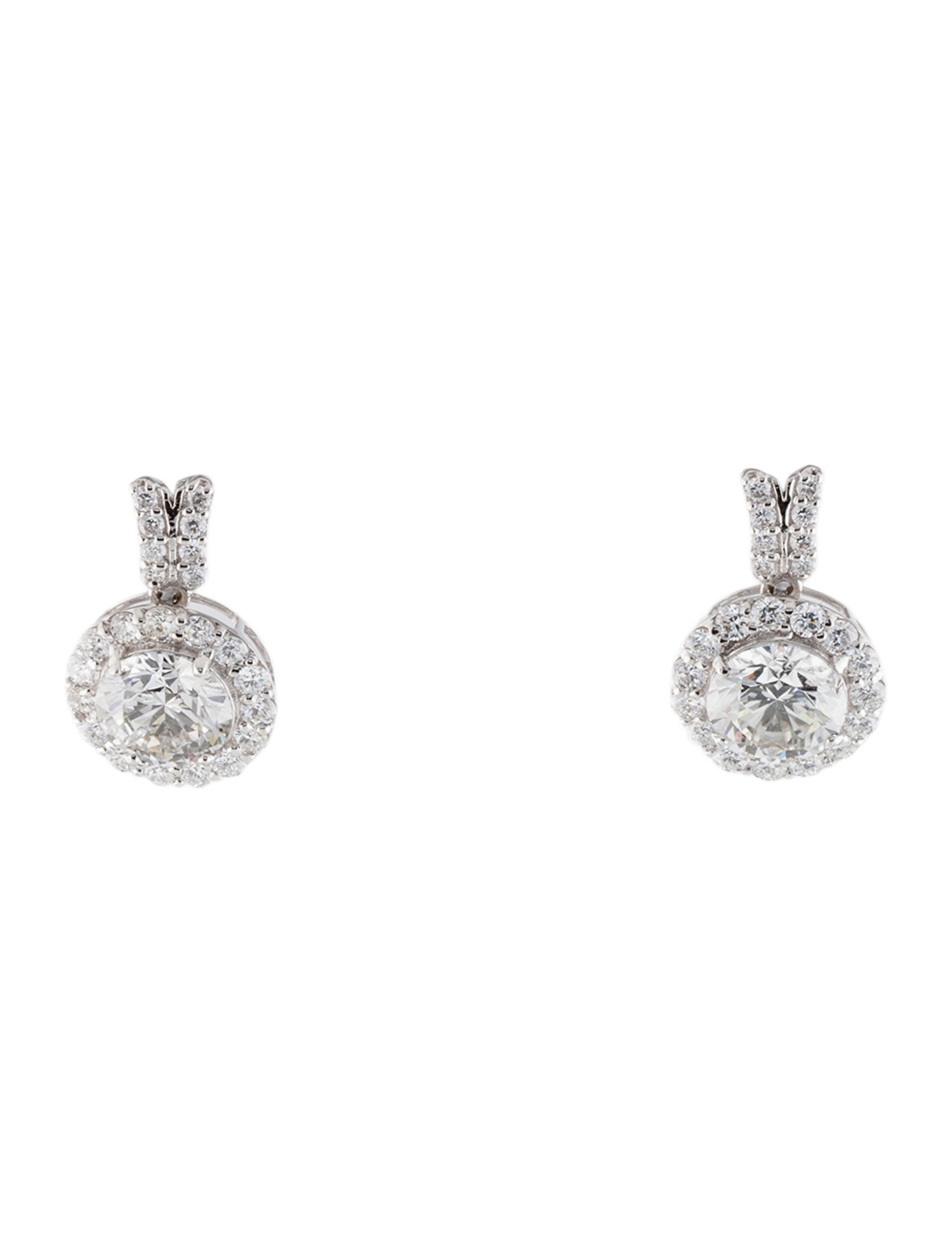 Earrings 14K 3.91ctw Lab-Grown Diamond Drop