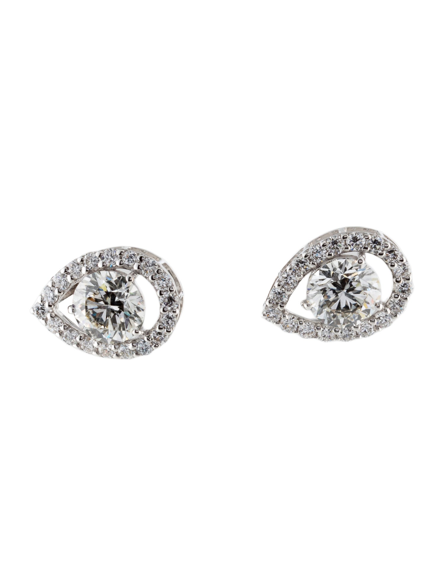 Earrings 14K 3.79ctw Lab-Grown Diamond Teardrop