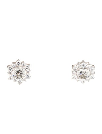 Earrings 14K 3.58ctw Lab-Grown Diamond Stud Earrings