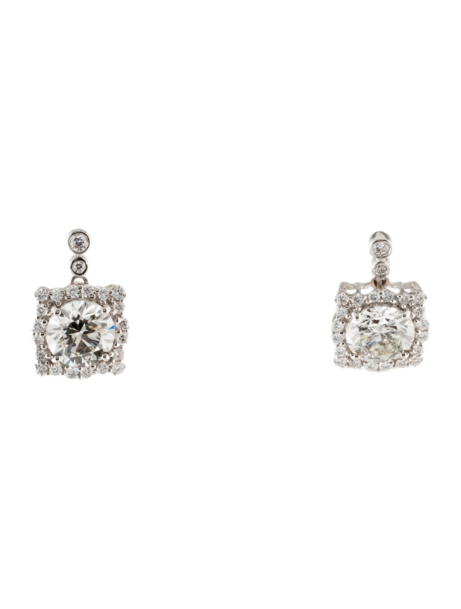 Earrings 14K 3.40ctw Lab-Grown Diamond Drop Earrings