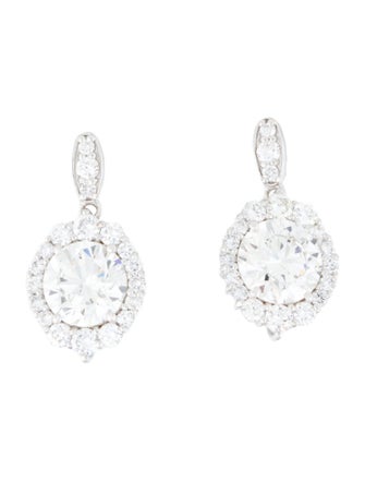 Earrings 14K 4.01ctw Lab-Grown Diamond Drop Earrings