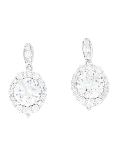 Earrings 14K 4.01ctw Lab-Grown Diamond Drop Earrings