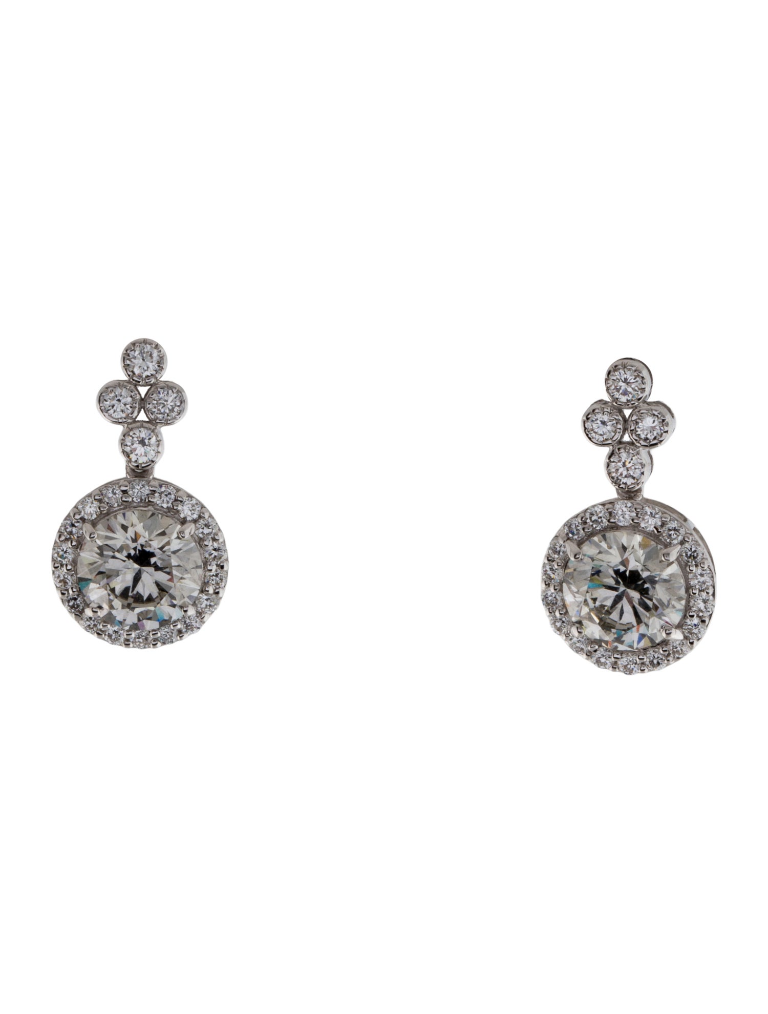 Earrings 14K 3.51ctw Lab-Grown Diamond Drop Earrings