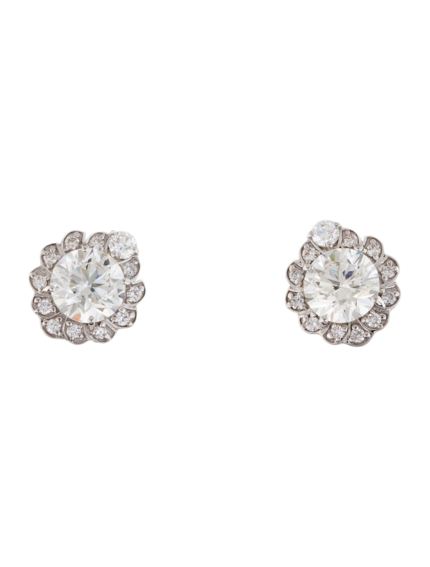 Earrings 14K 3.31ctw Lab-Grown Diamond Studs