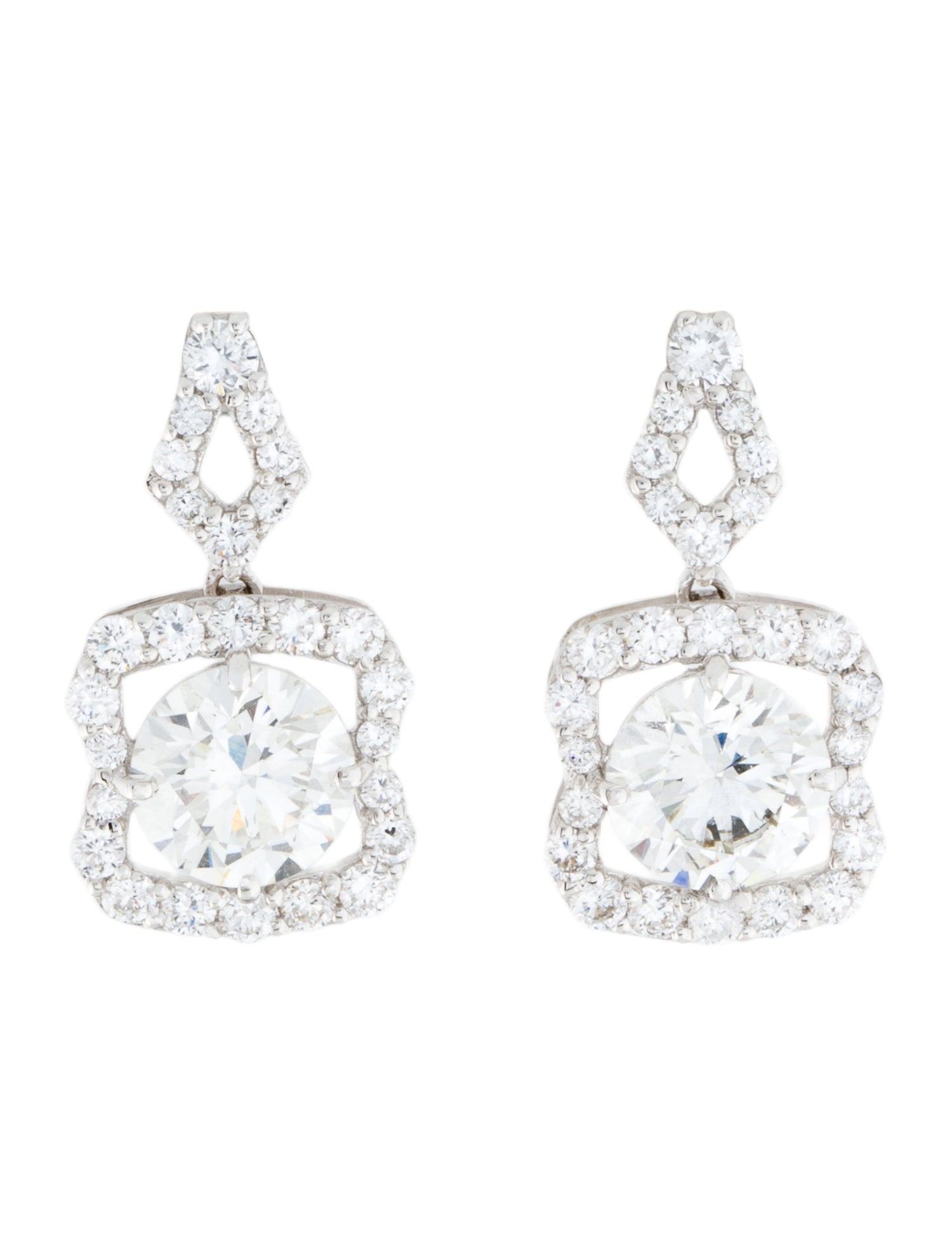 Earrings 14K 4.12ctw Lab-Grown Diamond Drop