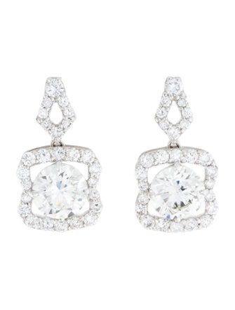 Earrings 14K 4.12ctw Lab-Grown Diamond Drop Earrings