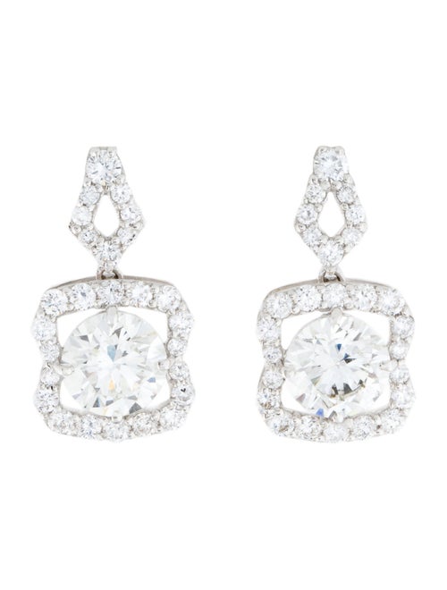 Earrings 14K 4.12ctw Lab-Grown Diamond Drop Earrings