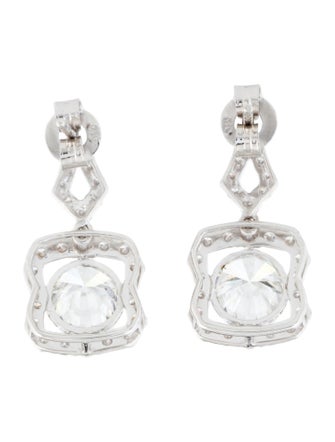 Earrings 14K 4.12ctw Lab-Grown Diamond Drop Earrings