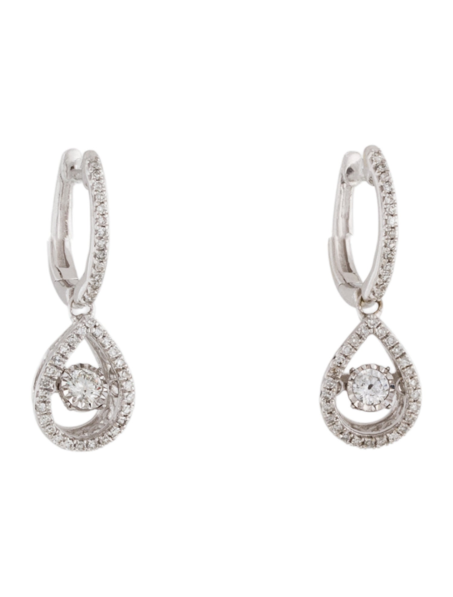 Earrings 10K Diamond Drop