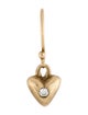 Earrings 14K Diamond Heart Single Drop Earring