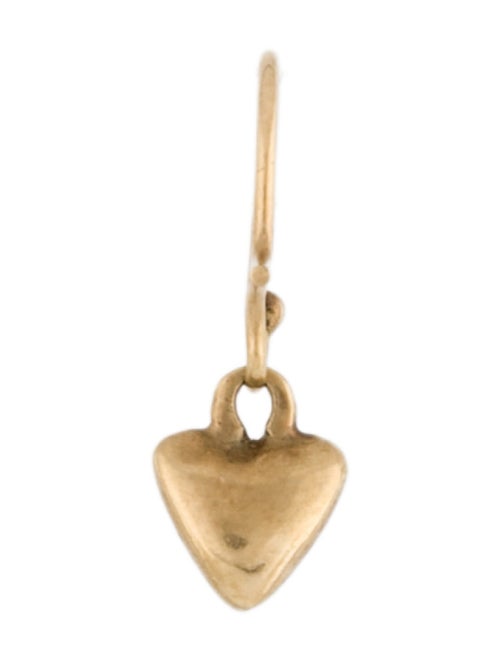 Earrings 14K Diamond Heart Single Drop Earring