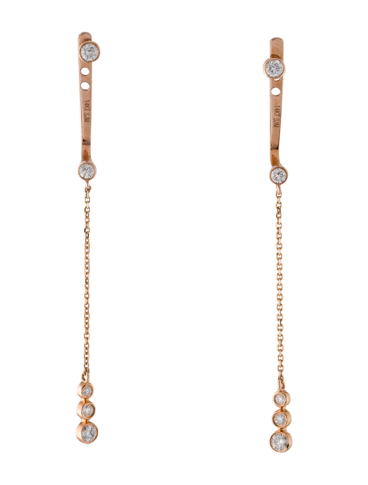 Earrings 14K Diamond Enhancer Drop Earrings