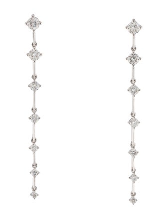 Earrings 14K Diamond Drop Earrings