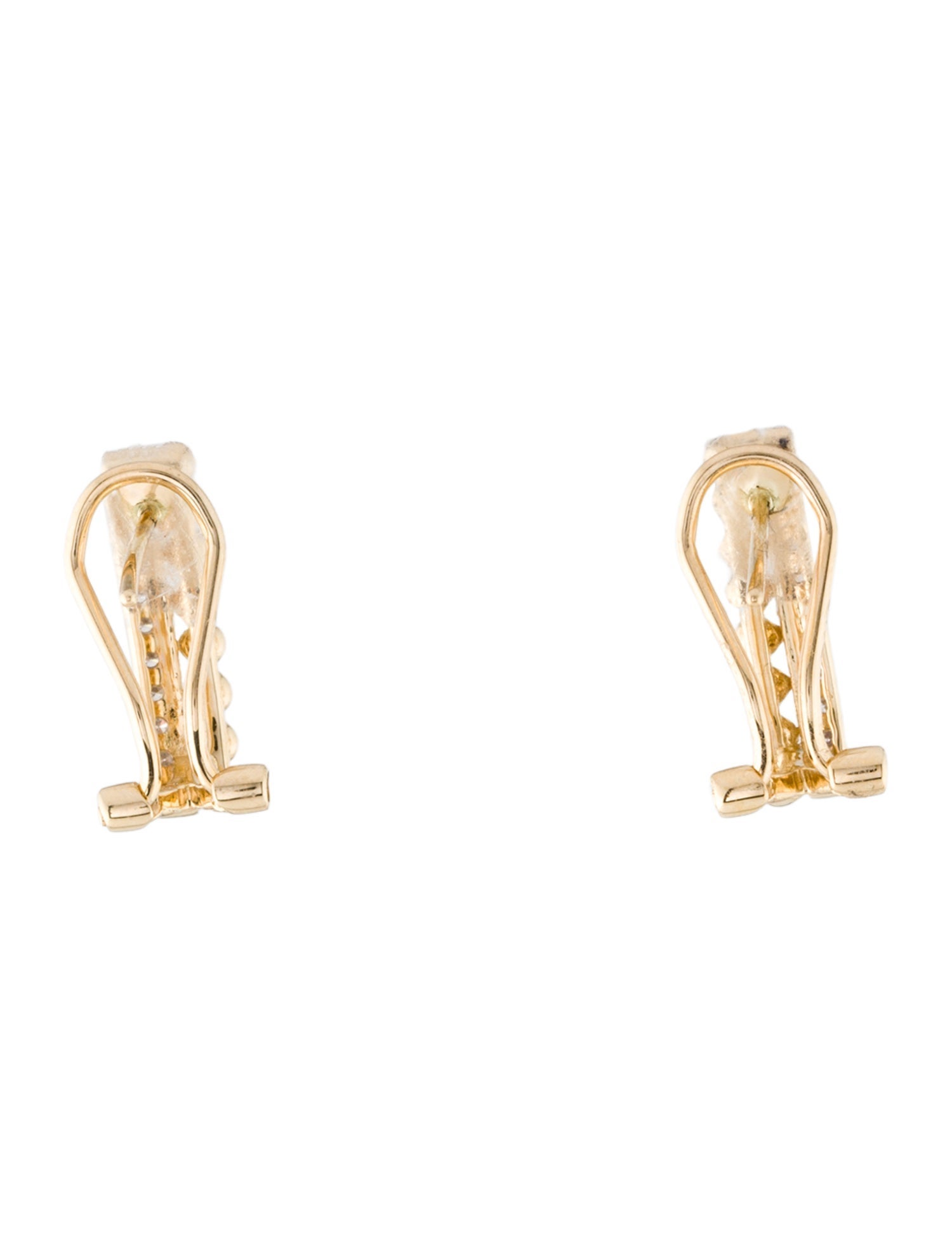 Earrings 14K Diamond Earclips