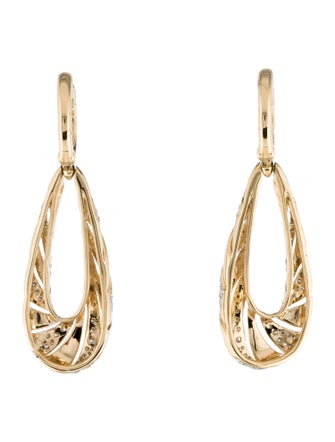 Earrings 14K Diamond Drop Earrings