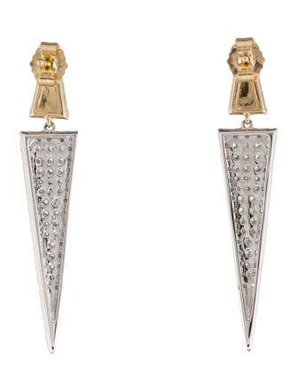 Earrings 14K Diamond Drop Earrings