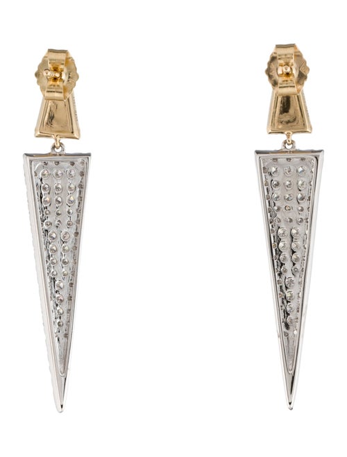 Earrings 14K Diamond Drop Earrings