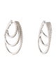 Earrings 14K 1.50ctw Diamond Hoop Earrings