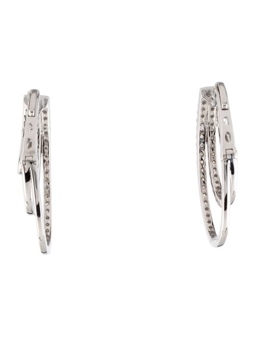 Earrings 14K 1.50ctw Diamond Hoop Earrings