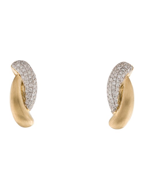 Earrings 14K Diamond Earclip Earrings