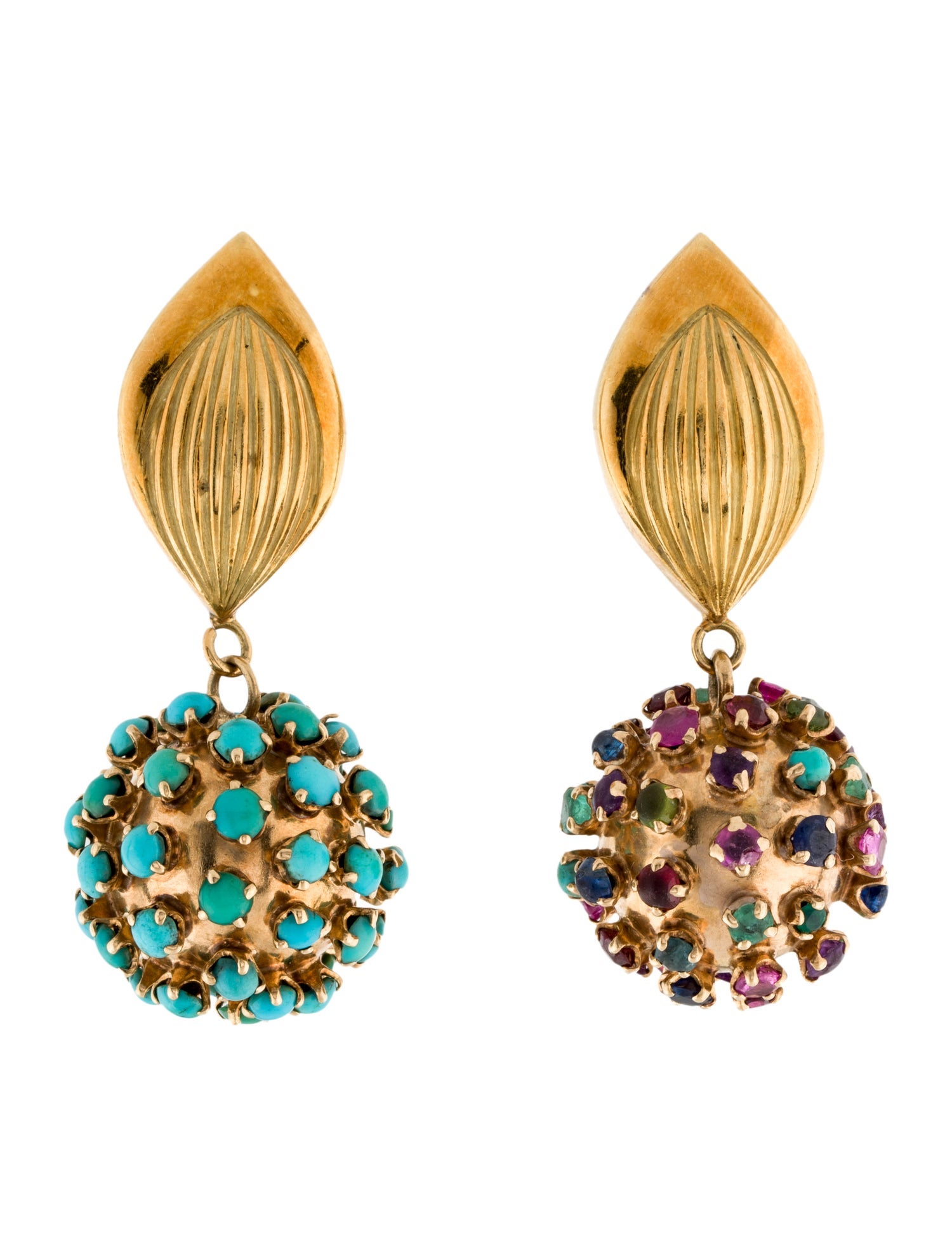 Earrings Multistone Drop