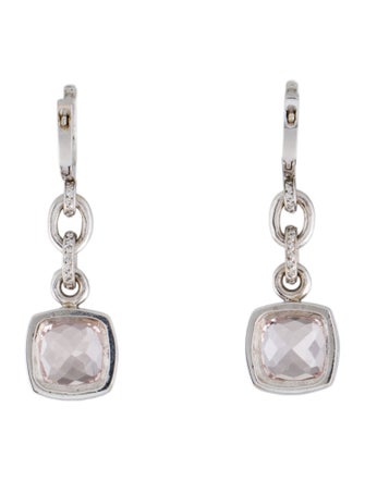 Earrings 14K 6.38ctw Morganite & Diamond Drop Earrings