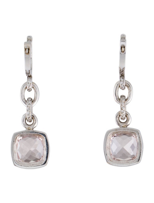 Earrings 14K 6.38ctw Morganite & Diamond Drop Earrings