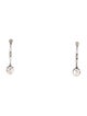 Earrings Platinum Diamond Drop Earrings