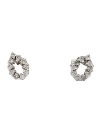 Earrings 14K Diamond Teardrop Stud Earrings