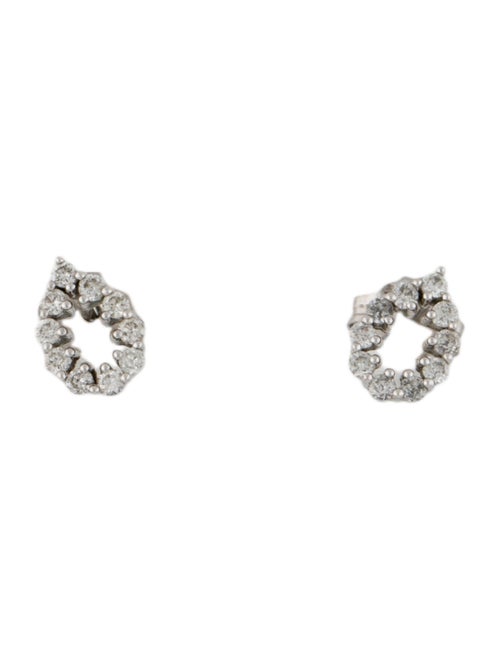 Earrings 14K Diamond Teardrop Stud Earrings