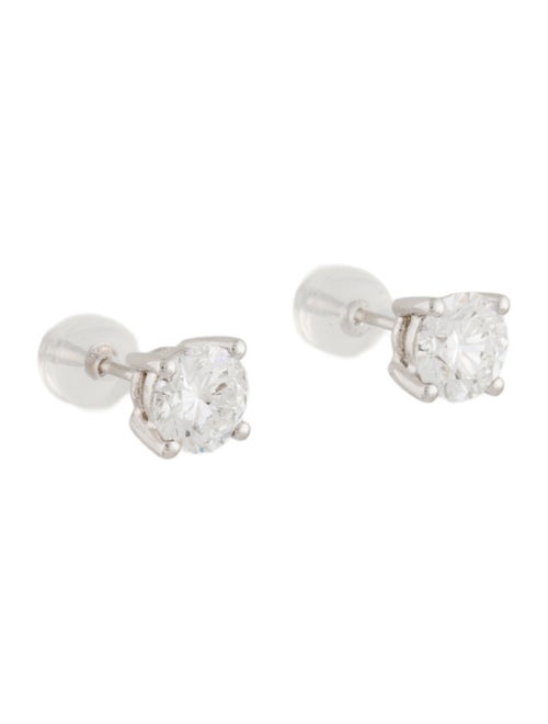 Earrings Platinum Lab-Grown 2.01ctw Round Diamond Stud Earrings