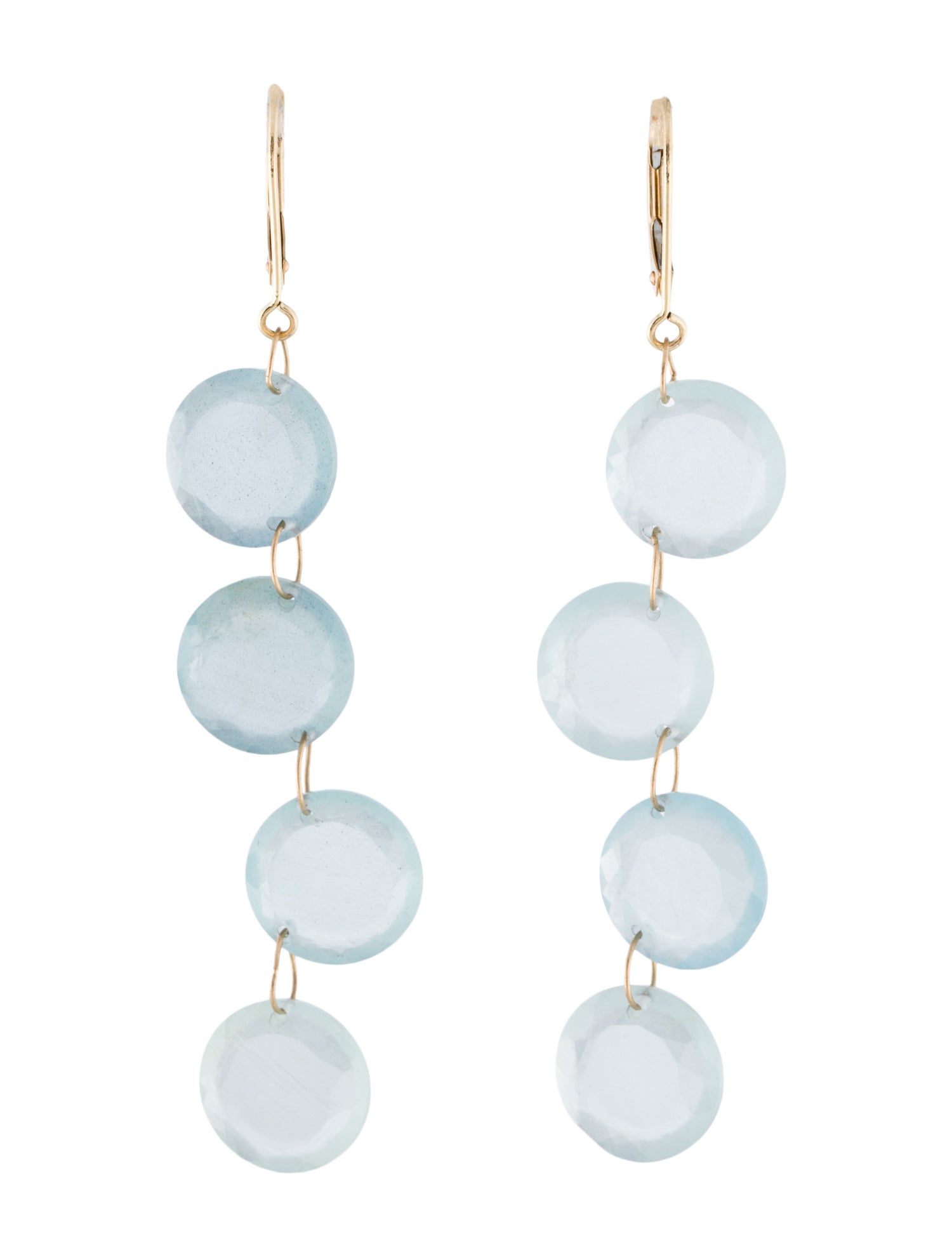 Earrings 14K Aquamarine Drop Earrings