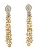 Earrings 18K 5.79ctw Diamond Mixed Cut Drop Earrings