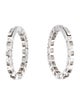 Earrings 18K 3.30ctw Diamond Hoop Earrings