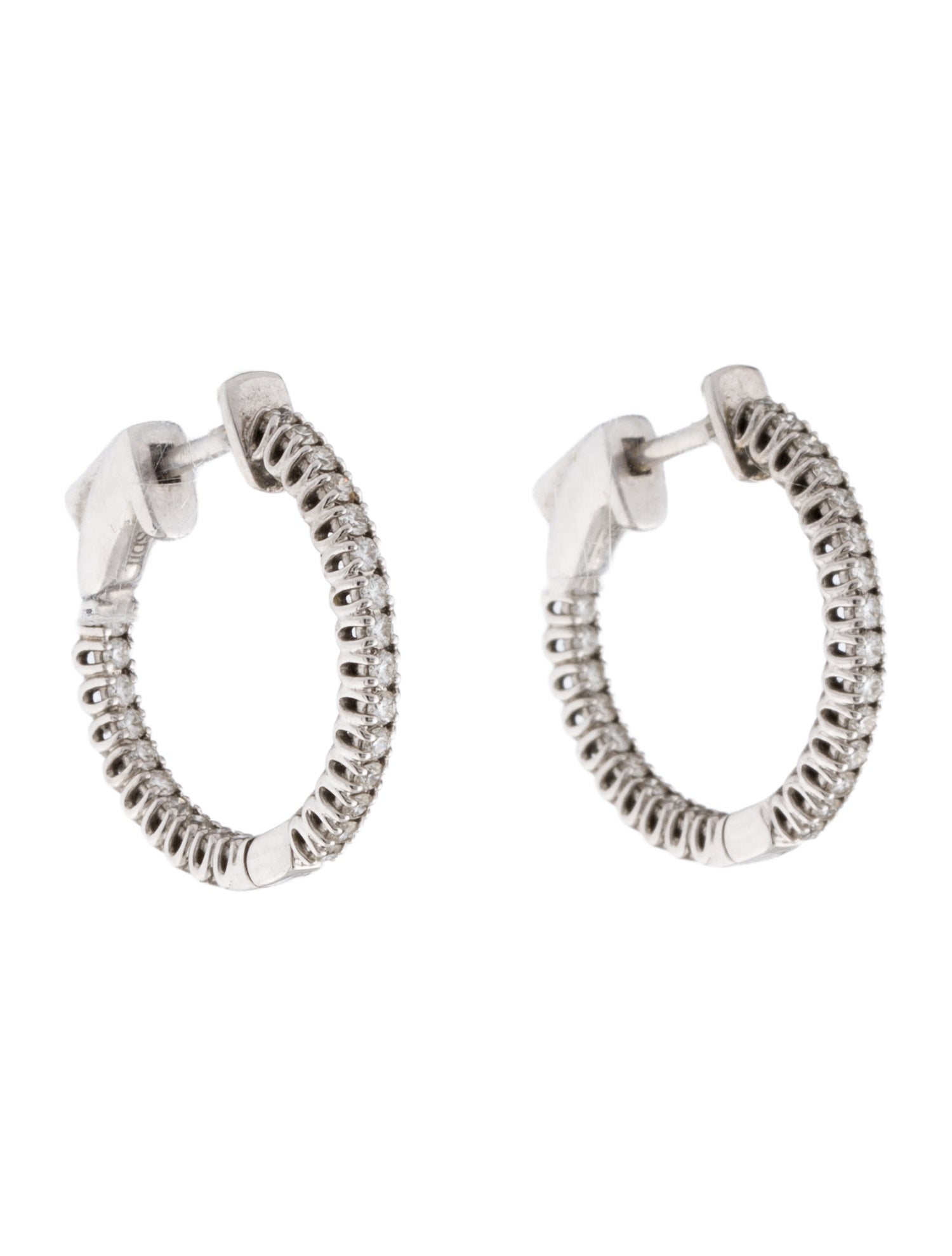 Earrings 18K Diamond Mini Hoop