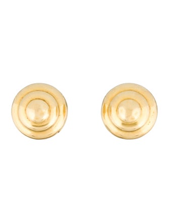 Earrings 18K Concentric Circle Clip-On Earrings