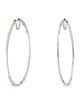 Earrings 18K 1.20ctw Diamond Large Hoop Earrings